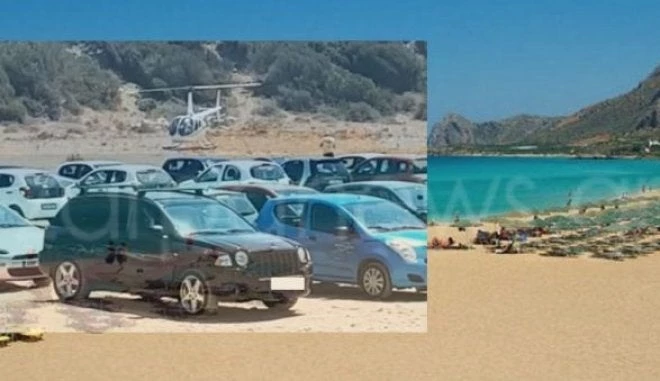 Ελβετός τραπεζίτης πήγε για μπάνιο με ελικόπτερο στα Φαλάσαρνα (βίντεο)